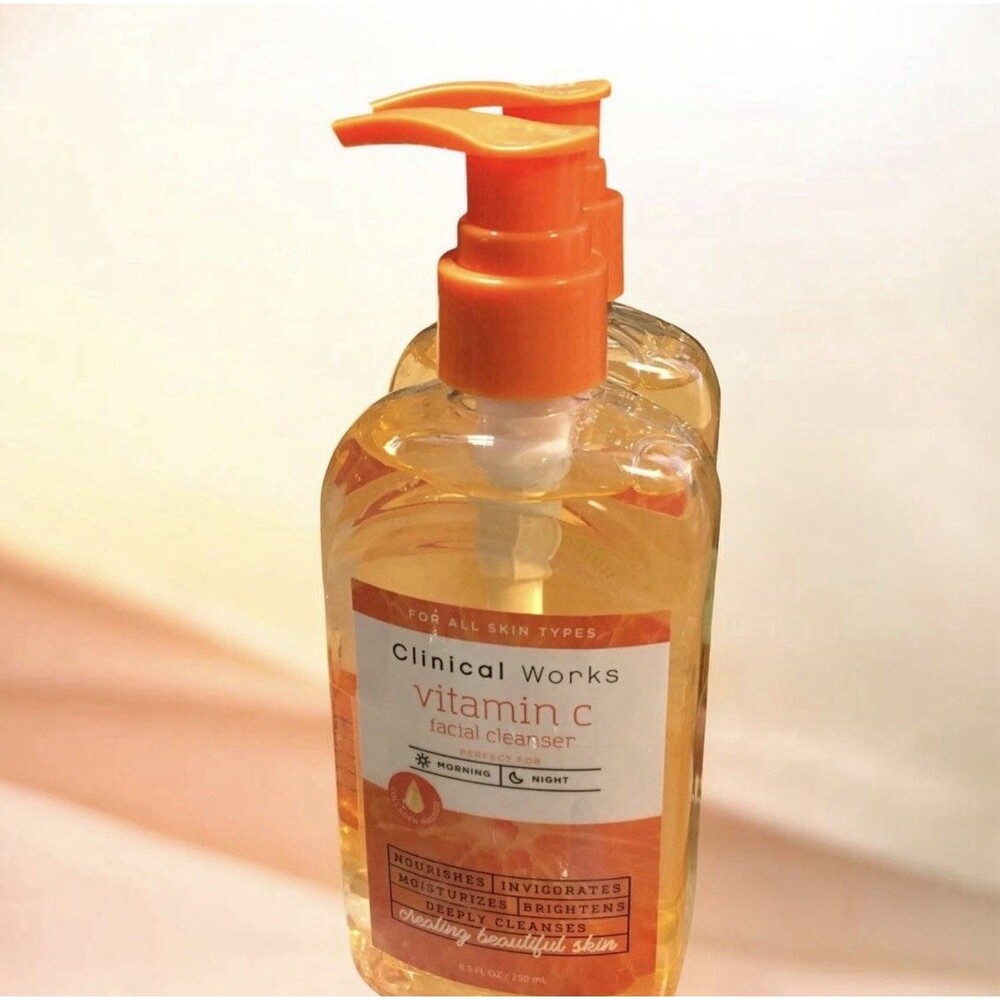 Clinical Works Vitamin C Gel Cleanser 8.5 fl oz for All Skin Types Brightening